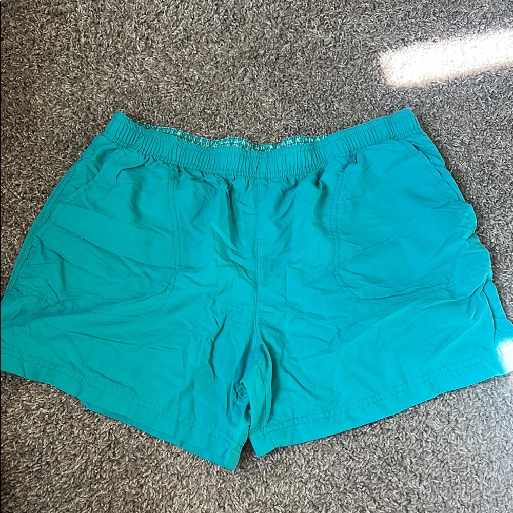 Columbia Turquoise Active Shorts